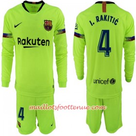 Maillot/Tenue Barcelone I. Rakitic 4 Enfant Extérieur 2018/2019 Manche Longue